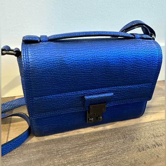 3.1 Phillip Lim Pashli Crossbody Bag in Metallic Blue - Picture 2 of 5